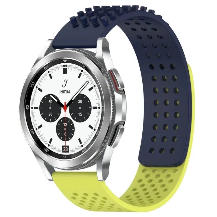 Dây đồng hồ silicone thoáng khí 3D chấm lỗ 20mm, cho Samsung Galaxy Watch 4 Classic 42mm, cho Samsung Galaxy Watch Active 2 44mm, cho Samsung Galaxy Watch Active 2 40mm