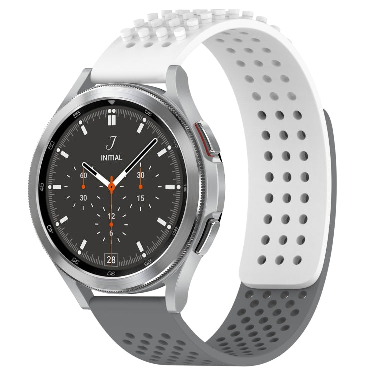 Dây đồng hồ silicone thoáng khí 3D chấm lỗ 20mm, dành cho Samsung Galaxy Watch 4 44mm, dành cho Samsung Galaxy Watch 4 40mm, dành cho Samsung Galaxy Watch 4 Classic 46mm