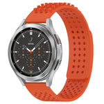 Dây đồng hồ silicone thoáng khí 3D chấm lỗ 20mm, dành cho Samsung Galaxy Watch 4 44mm, dành cho Samsung Galaxy Watch 4 40mm, dành cho Samsung Galaxy Watch 4 Classic 46mm