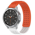 Dây đồng hồ silicone thoáng khí 3D chấm lỗ 20mm, dành cho Samsung Galaxy Watch 4 44mm, dành cho Samsung Galaxy Watch 4 40mm, dành cho Samsung Galaxy Watch 4 Classic 46mm