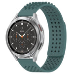 Dây đồng hồ silicone thoáng khí 3D chấm lỗ 20mm, dành cho Samsung Galaxy Watch 4 44mm, dành cho Samsung Galaxy Watch 4 40mm, dành cho Samsung Galaxy Watch 4 Classic 46mm
