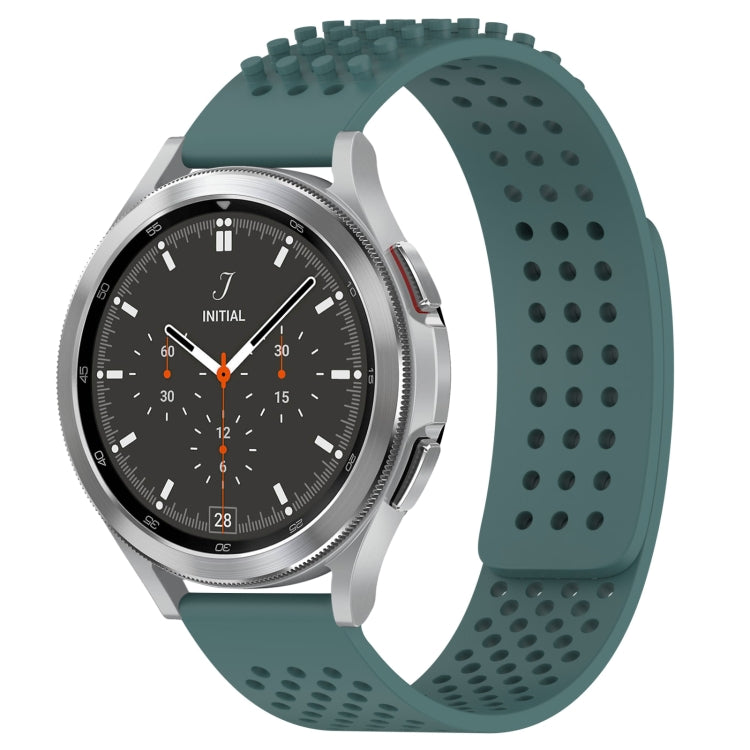 Dây đồng hồ silicone thoáng khí 3D chấm lỗ 20mm, dành cho Samsung Galaxy Watch 4 44mm, dành cho Samsung Galaxy Watch 4 40mm, dành cho Samsung Galaxy Watch 4 Classic 46mm