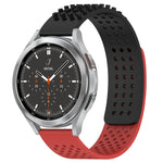 Dây đồng hồ silicone thoáng khí 3D chấm lỗ 20mm, dành cho Samsung Galaxy Watch 4 44mm, dành cho Samsung Galaxy Watch 4 40mm, dành cho Samsung Galaxy Watch 4 Classic 46mm
