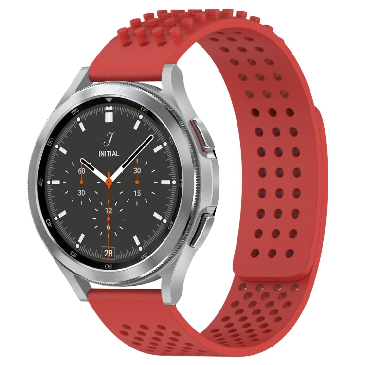 Dây đồng hồ silicone thoáng khí 3D chấm lỗ 20mm, dành cho Samsung Galaxy Watch 4 44mm, dành cho Samsung Galaxy Watch 4 40mm, dành cho Samsung Galaxy Watch 4 Classic 46mm
