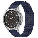 Dây đồng hồ silicone thoáng khí 3D chấm lỗ 20mm, dành cho Samsung Galaxy Watch 4 44mm, dành cho Samsung Galaxy Watch 4 40mm, dành cho Samsung Galaxy Watch 4 Classic 46mm