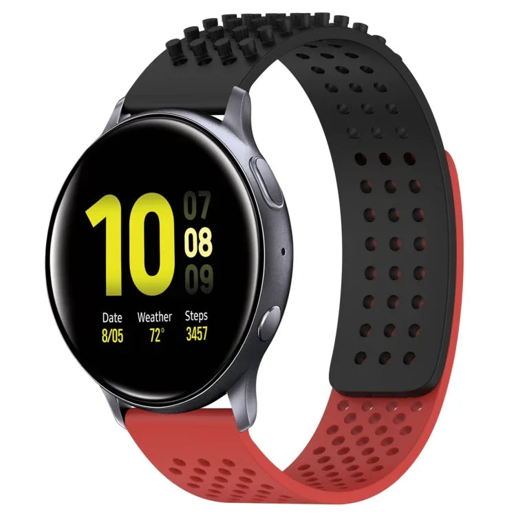 Dây đồng hồ silicone thoáng khí 3D chấm lỗ 20mm, cho Samsung Galaxy Watch 4 Classic 42mm, cho Samsung Galaxy Watch Active 2 44mm, cho Samsung Galaxy Watch Active 2 40mm