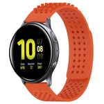 Dây đồng hồ silicone thoáng khí 3D chấm lỗ 20mm, cho Samsung Galaxy Watch 4 Classic 42mm, cho Samsung Galaxy Watch Active 2 44mm, cho Samsung Galaxy Watch Active 2 40mm