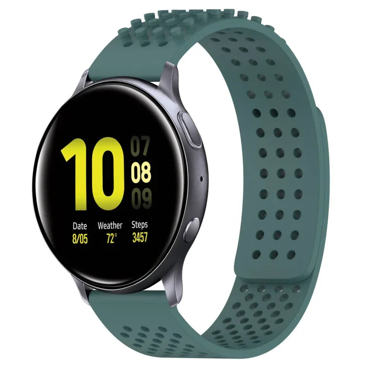 Dây đồng hồ silicone thoáng khí 3D chấm lỗ 20mm, cho Samsung Galaxy Watch 4 Classic 42mm, cho Samsung Galaxy Watch Active 2 44mm, cho Samsung Galaxy Watch Active 2 40mm