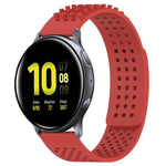 Dây đồng hồ silicone thoáng khí 3D chấm lỗ 20mm, cho Samsung Galaxy Watch 4 Classic 42mm, cho Samsung Galaxy Watch Active 2 44mm, cho Samsung Galaxy Watch Active 2 40mm