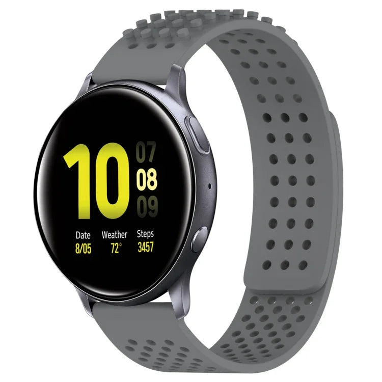 Dây đồng hồ silicone thoáng khí 3D chấm lỗ 20mm, cho Samsung Galaxy Watch 4 Classic 42mm, cho Samsung Galaxy Watch Active 2 44mm, cho Samsung Galaxy Watch Active 2 40mm
