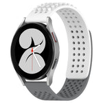 Dây đồng hồ silicone thoáng khí 3D chấm lỗ 20mm, dành cho Samsung Galaxy Watch 4 44mm, dành cho Samsung Galaxy Watch 4 40mm, dành cho Samsung Galaxy Watch 4 Classic 46mm