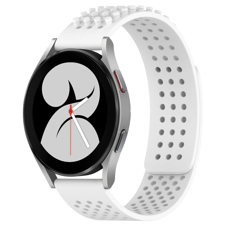 Dây đồng hồ silicone thoáng khí 3D chấm lỗ 20mm, dành cho Samsung Galaxy Watch 4 44mm, dành cho Samsung Galaxy Watch 4 40mm, dành cho Samsung Galaxy Watch 4 Classic 46mm