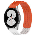 Dây đồng hồ silicone thoáng khí 3D chấm lỗ 20mm, dành cho Samsung Galaxy Watch 4 44mm, dành cho Samsung Galaxy Watch 4 40mm, dành cho Samsung Galaxy Watch 4 Classic 46mm