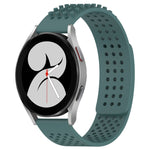 Dây đồng hồ silicone thoáng khí 3D chấm lỗ 20mm, dành cho Samsung Galaxy Watch 4 44mm, dành cho Samsung Galaxy Watch 4 40mm, dành cho Samsung Galaxy Watch 4 Classic 46mm