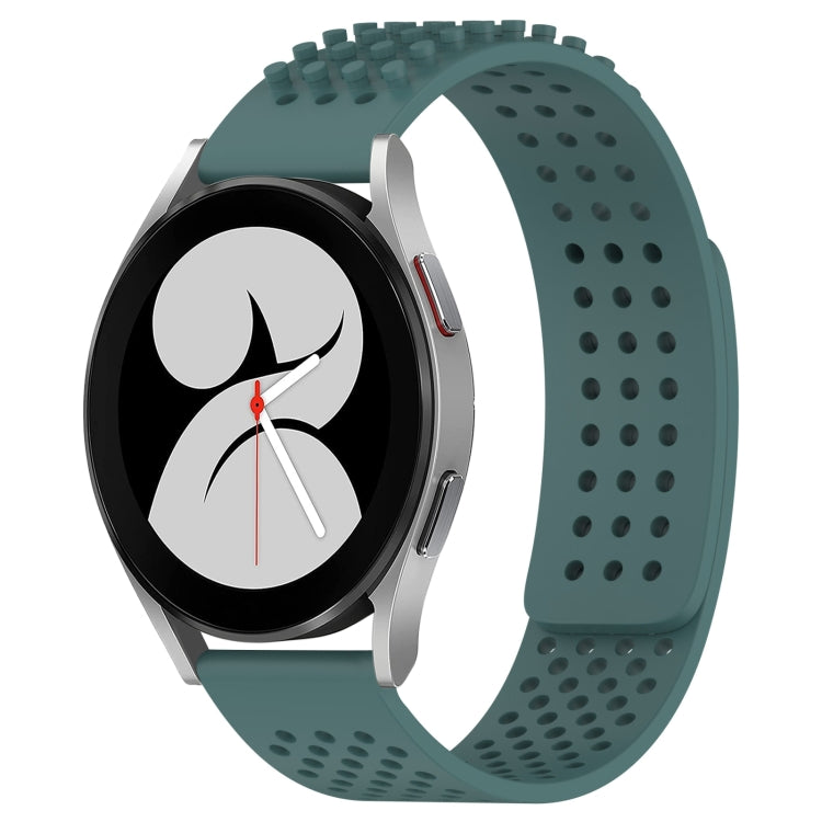 Dây đồng hồ silicone thoáng khí 3D chấm lỗ 20mm, dành cho Samsung Galaxy Watch 4 44mm, dành cho Samsung Galaxy Watch 4 40mm, dành cho Samsung Galaxy Watch 4 Classic 46mm