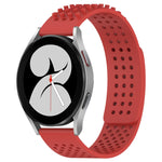 Dây đồng hồ silicone thoáng khí 3D chấm lỗ 20mm, dành cho Samsung Galaxy Watch 4 44mm, dành cho Samsung Galaxy Watch 4 40mm, dành cho Samsung Galaxy Watch 4 Classic 46mm