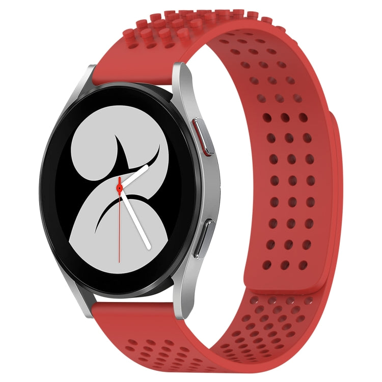 Dây đồng hồ silicone thoáng khí 3D chấm lỗ 20mm, dành cho Samsung Galaxy Watch 4 44mm, dành cho Samsung Galaxy Watch 4 40mm, dành cho Samsung Galaxy Watch 4 Classic 46mm