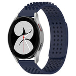 Dây đồng hồ silicone thoáng khí 3D chấm lỗ 20mm, dành cho Samsung Galaxy Watch 4 44mm, dành cho Samsung Galaxy Watch 4 40mm, dành cho Samsung Galaxy Watch 4 Classic 46mm
