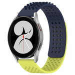 Dây đồng hồ silicone thoáng khí 3D chấm lỗ 20mm, dành cho Samsung Galaxy Watch 4 44mm, dành cho Samsung Galaxy Watch 4 40mm, dành cho Samsung Galaxy Watch 4 Classic 46mm