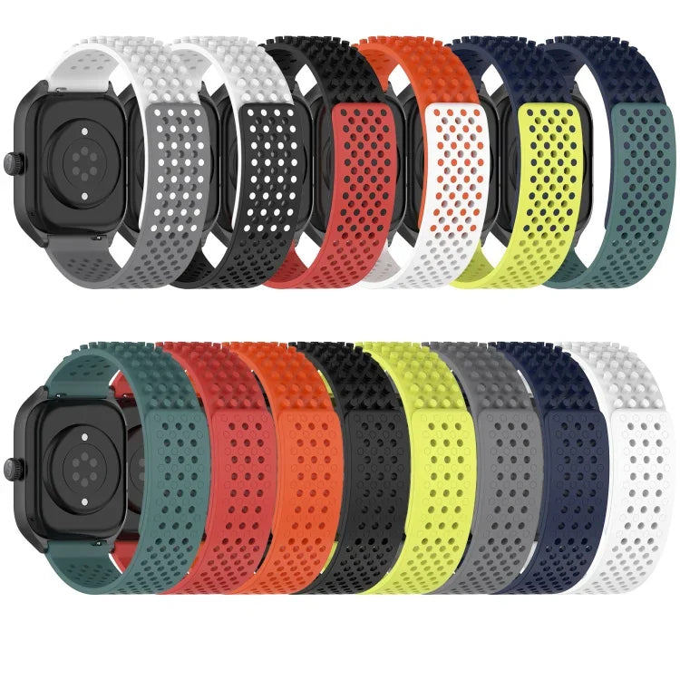 Dây đồng hồ silicone thoáng khí 3D chấm lỗ 20mm, cho Samsung Galaxy Watch 4 Classic 42mm, cho Samsung Galaxy Watch Active 2 44mm, cho Samsung Galaxy Watch Active 2 40mm