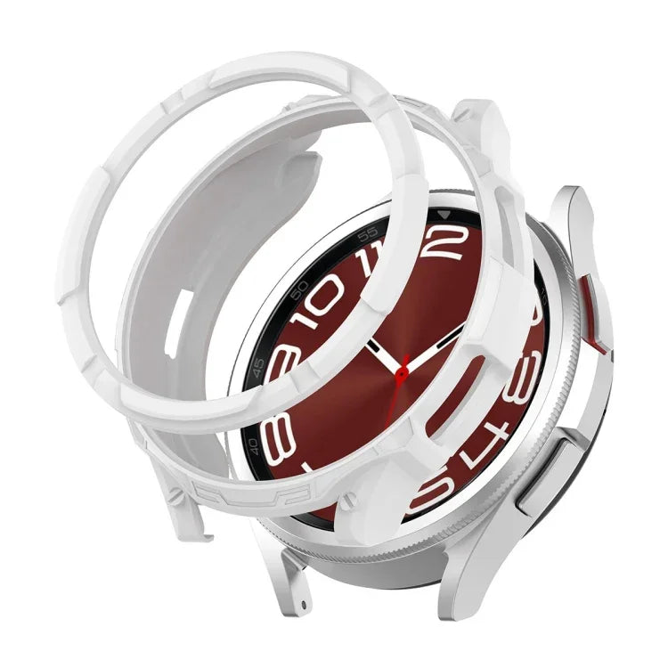 Ốp bảo vệ đồng hồ ENKAY Hat-Prince 2 trong 1 TPU + kính cường lực 9H 0.2mm, cho Samsung Galaxy Watch6 Classic 47mm, cho Samsung Galaxy Watch6 Classic 43mm