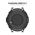Ốp bảo vệ đồng hồ ENKAY Hat-Prince 2 trong 1 TPU + kính cường lực 9H 0.2mm, cho Samsung Galaxy Watch6 Classic 47mm, cho Samsung Galaxy Watch6 Classic 43mm