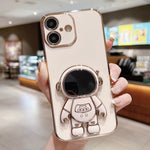 Ốp lưng điện thoại giữ hình phi hành gia mạ điện, dành cho iPhone 17e / 16e, dành cho iPhone 17 Pro Max, dành cho iPhone 17 Pro, dành cho iPhone 17, dành cho iPhone Air, dành cho iPhone 16 Pro Max, dành cho iPhone 16 Pro, dành cho iPhone 16 Plus