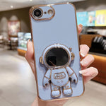 Ốp lưng điện thoại giữ hình phi hành gia mạ điện, dành cho iPhone 17e / 16e, dành cho iPhone 17 Pro Max, dành cho iPhone 17 Pro, dành cho iPhone 17, dành cho iPhone Air, dành cho iPhone 16 Pro Max, dành cho iPhone 16 Pro, dành cho iPhone 16 Plus