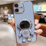 Ốp lưng điện thoại giữ hình phi hành gia mạ điện, dành cho iPhone 17e / 16e, dành cho iPhone 17 Pro Max, dành cho iPhone 17 Pro, dành cho iPhone 17, dành cho iPhone Air, dành cho iPhone 16 Pro Max, dành cho iPhone 16 Pro, dành cho iPhone 16 Plus