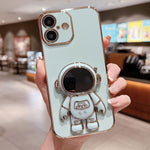 Ốp lưng điện thoại giữ hình phi hành gia mạ điện, dành cho iPhone 17e / 16e, dành cho iPhone 17 Pro Max, dành cho iPhone 17 Pro, dành cho iPhone 17, dành cho iPhone Air, dành cho iPhone 16 Pro Max, dành cho iPhone 16 Pro, dành cho iPhone 16 Plus