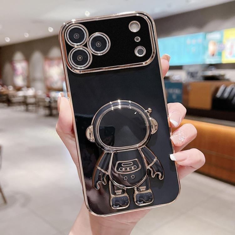 Ốp lưng điện thoại giữ hình phi hành gia mạ điện, dành cho iPhone 17e / 16e, dành cho iPhone 17 Pro Max, dành cho iPhone 17 Pro, dành cho iPhone 17, dành cho iPhone Air, dành cho iPhone 16 Pro Max, dành cho iPhone 16 Pro, dành cho iPhone 16 Plus