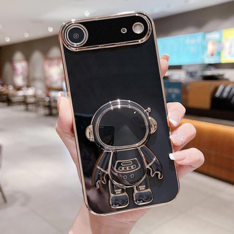 Ốp lưng điện thoại giữ hình phi hành gia mạ điện, dành cho iPhone 17e / 16e, dành cho iPhone 17 Pro Max, dành cho iPhone 17 Pro, dành cho iPhone 17, dành cho iPhone Air, dành cho iPhone 16 Pro Max, dành cho iPhone 16 Pro, dành cho iPhone 16 Plus