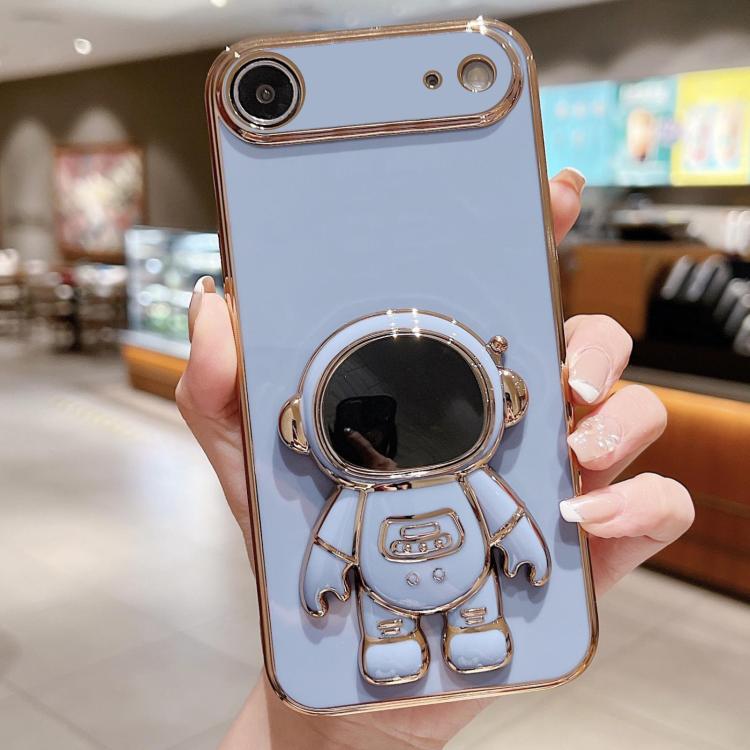Ốp lưng điện thoại giữ hình phi hành gia mạ điện, dành cho iPhone 17e / 16e, dành cho iPhone 17 Pro Max, dành cho iPhone 17 Pro, dành cho iPhone 17, dành cho iPhone Air, dành cho iPhone 16 Pro Max, dành cho iPhone 16 Pro, dành cho iPhone 16 Plus