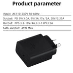 M135 PPS / PD 45W USB-C / Type-C Port Fast Charger, AU Plug, AU Plug