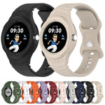 Dây đồng hồ silicone tích hợp họa tiết da, Dành cho Goolge Pixel Watch 2