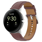 Dây đồng hồ da lớp trên thêu nổi, Dành cho Google Pixel Watch 4 / 3 / 2 / 1 41mm