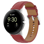 Dây đồng hồ da lớp trên thêu nổi, Dành cho Google Pixel Watch 4 / 3 / 2 / 1 41mm