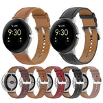 Dây đồng hồ da lớp trên thêu nổi, Dành cho Google Pixel Watch 4 / 3 / 2 / 1 41mm