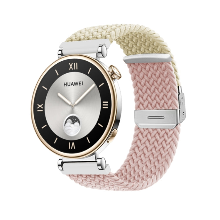 Integrated Buckle Braided Nylon Watch Band, For Huawei Watch GT4 41mm
