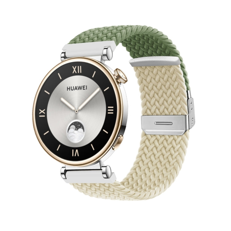 Integrated Buckle Braided Nylon Watch Band, For Huawei Watch GT4 41mm