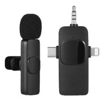 Micro không dây cài áo cho iPhone / Android, 2 trong 1, 3 trong 1