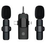 Micro không dây cài áo cho iPhone / Android, 2 trong 1, 3 trong 1