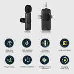 Micro không dây cài áo cho iPhone / Android, 2 trong 1, 3 trong 1