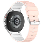 Dây Đồng Hồ Silicone Hai Màu Ngang, Dành Cho Samsung Galaxy Watch 4, Dành Cho Samsung Galaxy Watch 4 Classic 46mm, Dành Cho Samsung Galaxy Watch 3 41mm