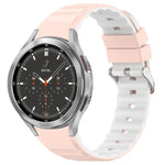 Dây Đồng Hồ Silicone Hai Màu Ngang, Dành Cho Samsung Galaxy Watch 4, Dành Cho Samsung Galaxy Watch 4 Classic 46mm, Dành Cho Samsung Galaxy Watch 3 41mm