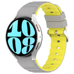 Dây Đồng Hồ Silicone Hai Màu Ngang, Dành Cho Samsung Galaxy Watch 4, Dành Cho Samsung Galaxy Watch 4 Classic 46mm, Dành Cho Samsung Galaxy Watch 3 41mm