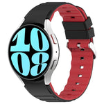 Dây Đồng Hồ Silicone Hai Màu Ngang, Dành Cho Samsung Galaxy Watch 4, Dành Cho Samsung Galaxy Watch 4 Classic 46mm, Dành Cho Samsung Galaxy Watch 3 41mm