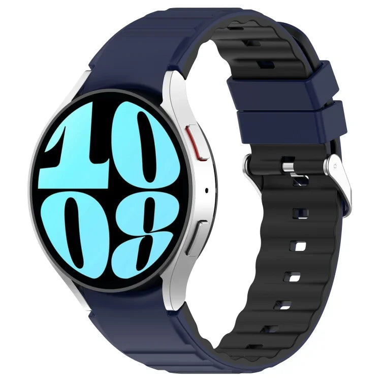 Dây Đồng Hồ Silicone Hai Màu Ngang, Dành Cho Samsung Galaxy Watch 4, Dành Cho Samsung Galaxy Watch 4 Classic 46mm, Dành Cho Samsung Galaxy Watch 3 41mm