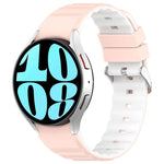 Dây Đồng Hồ Silicone Hai Màu Ngang, Dành Cho Samsung Galaxy Watch 4, Dành Cho Samsung Galaxy Watch 4 Classic 46mm, Dành Cho Samsung Galaxy Watch 3 41mm