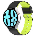 Dây Đồng Hồ Silicone Hai Màu Ngang, Dành Cho Samsung Galaxy Watch 4, Dành Cho Samsung Galaxy Watch 4 Classic 46mm, Dành Cho Samsung Galaxy Watch 3 41mm